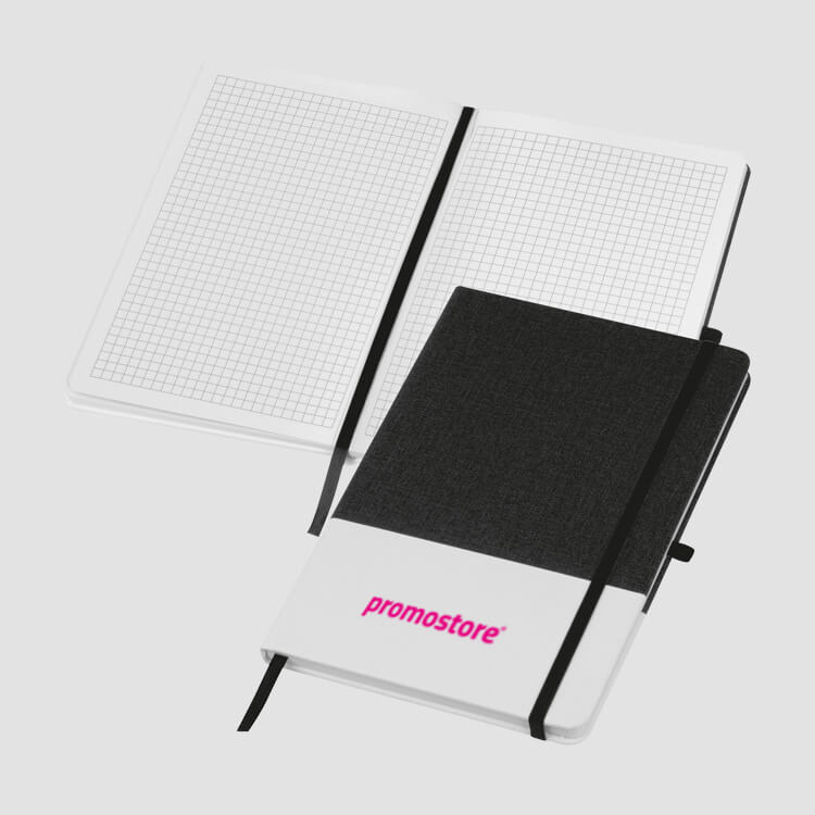 Karierte Notizbücher mit Logo bedrucken Karierte Notizbücher mit Logo bedrucken