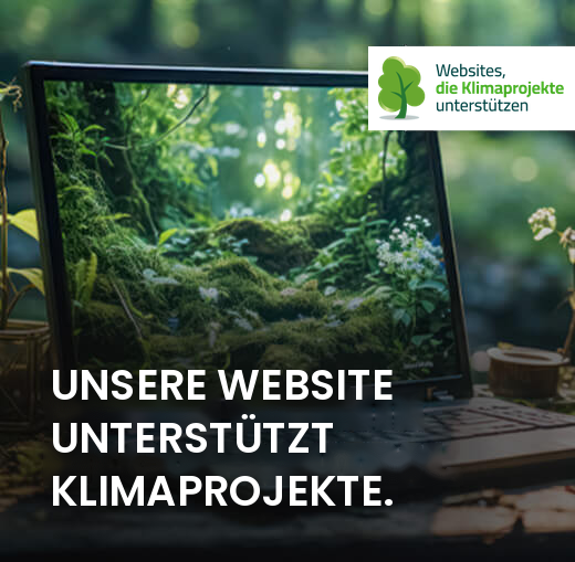 Unsere Website unterst&uuml;tzt Klimaprojekte