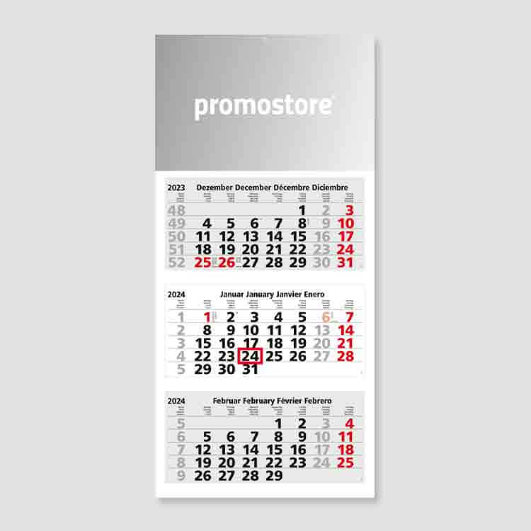 3-Monats-Wandkalender als Werbeartikel bedrucken 3-Monats-Wandkalender als Werbeartikel bedrucken