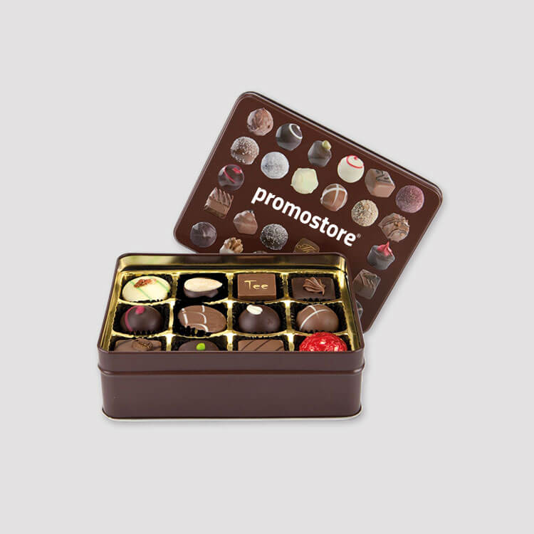 Mit Logo bedruckte Pralinen Mit Logo bedruckte Pralinen